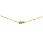 Ania Haie Sterling Silver Amazonite Orb Chain Bracelet with Yellow Overlay