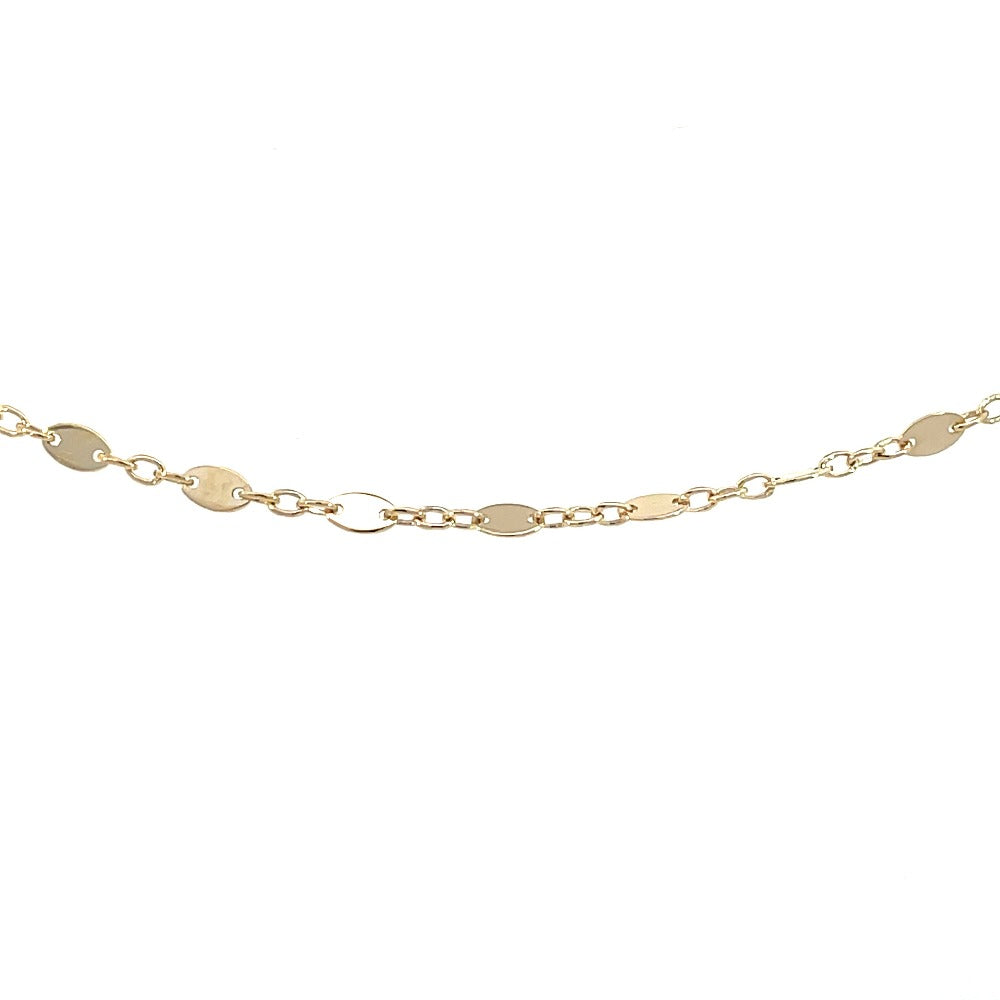 14K Yellow Gold Leaf Link Bracelet Media 1 of 1