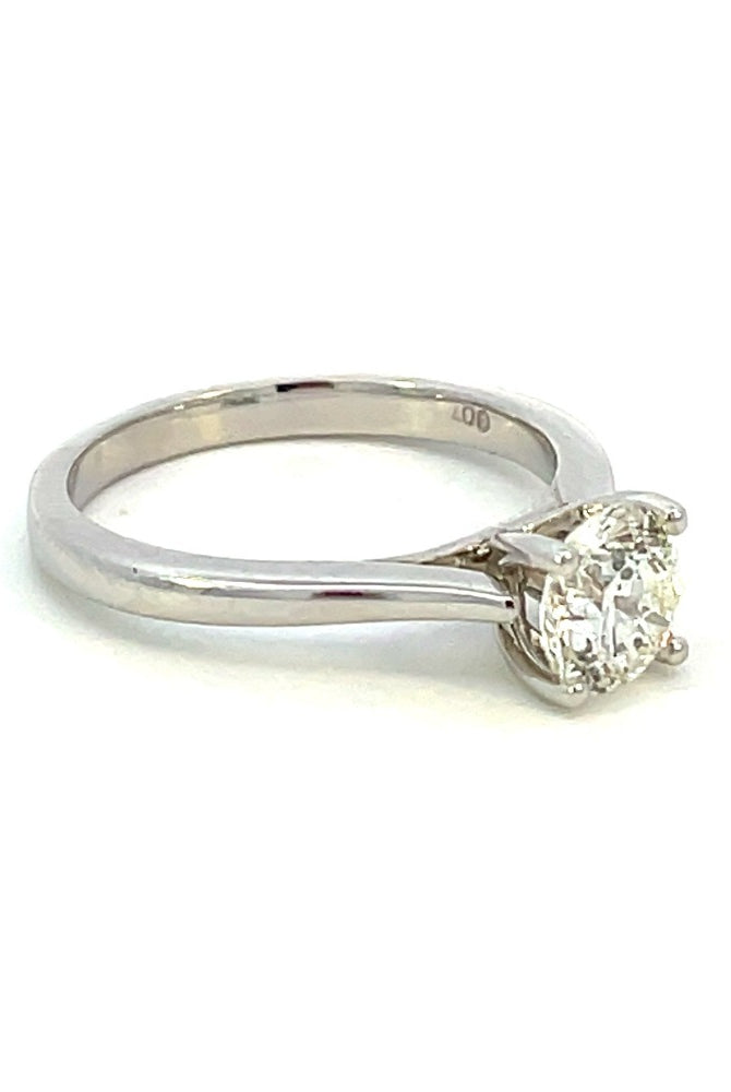 SallyK 1 CT Solitaire Engagement Ring Side 1