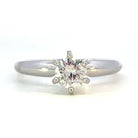 14K White Gold Diamond Solitaire Engagement Ring 1/2 CT