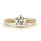 14KY Diamond Solitaire Engagement Ring 3/4 CT