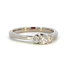 14KW Three Stone Diamond Ring .24 CTW side 1