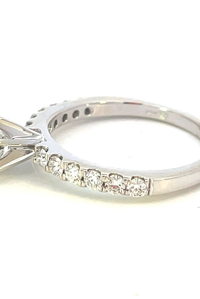 14KW Diamond Engagement Ring with Side Accents .92 CTW side 2