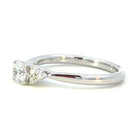 Semi-Set 14KW SallyK Diamond Engagement Ring with Accents 1/12 CTW side 2