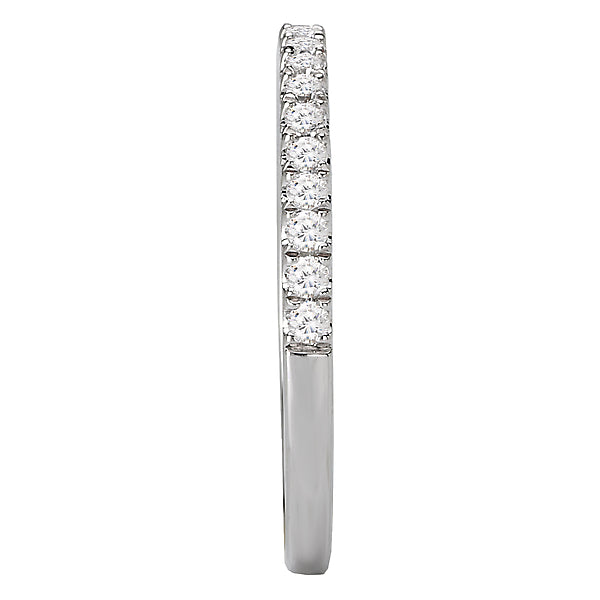 Round Diamond Wedding Band