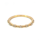 10K Yellow Gold Diamond Band 1/10CTW