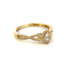 10K Yellow Gold Diamond Ring .17 CTW side 1