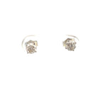 front view of 3/4ctw Fernbaugh's signature diamond stud earrings