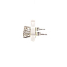 side view of 3/4ctw Fernbaugh's signature diamond stud earrings