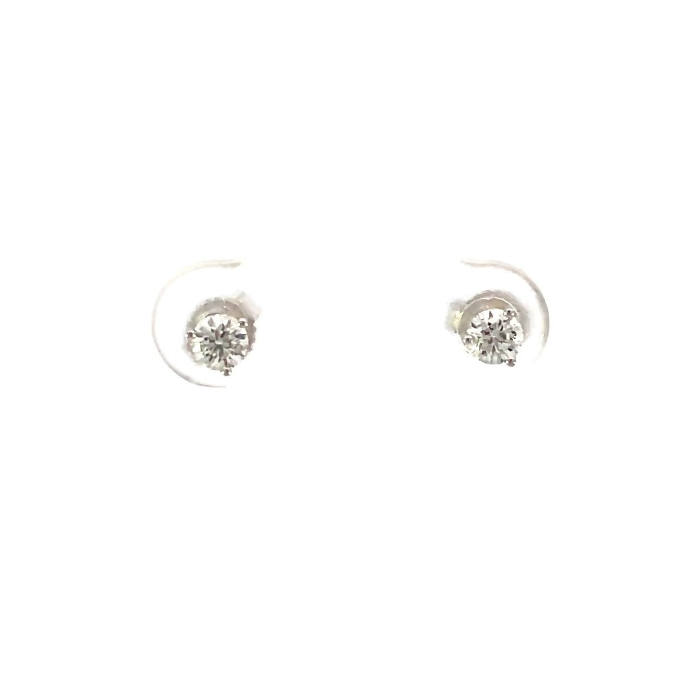 front view of 1/3ctw SallyK diamond stud earrings