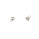 front view of 1/3ctw SallyK diamond stud earrings