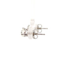 side view of 1ctw SallyK diamond stud earrings