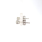 side view of 1/3ctw Fernbaugh's signature diamond stud earrings