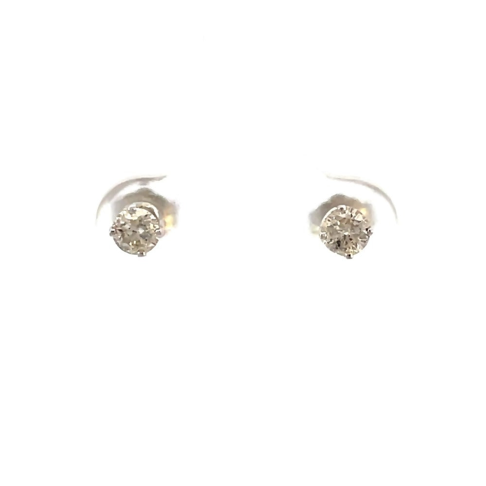 front view of 1/2ctw Forever Fernbaugh's diamond stud earrings