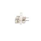 side view of 1ctw Fernbaugh's Signature diamond stud earrings
