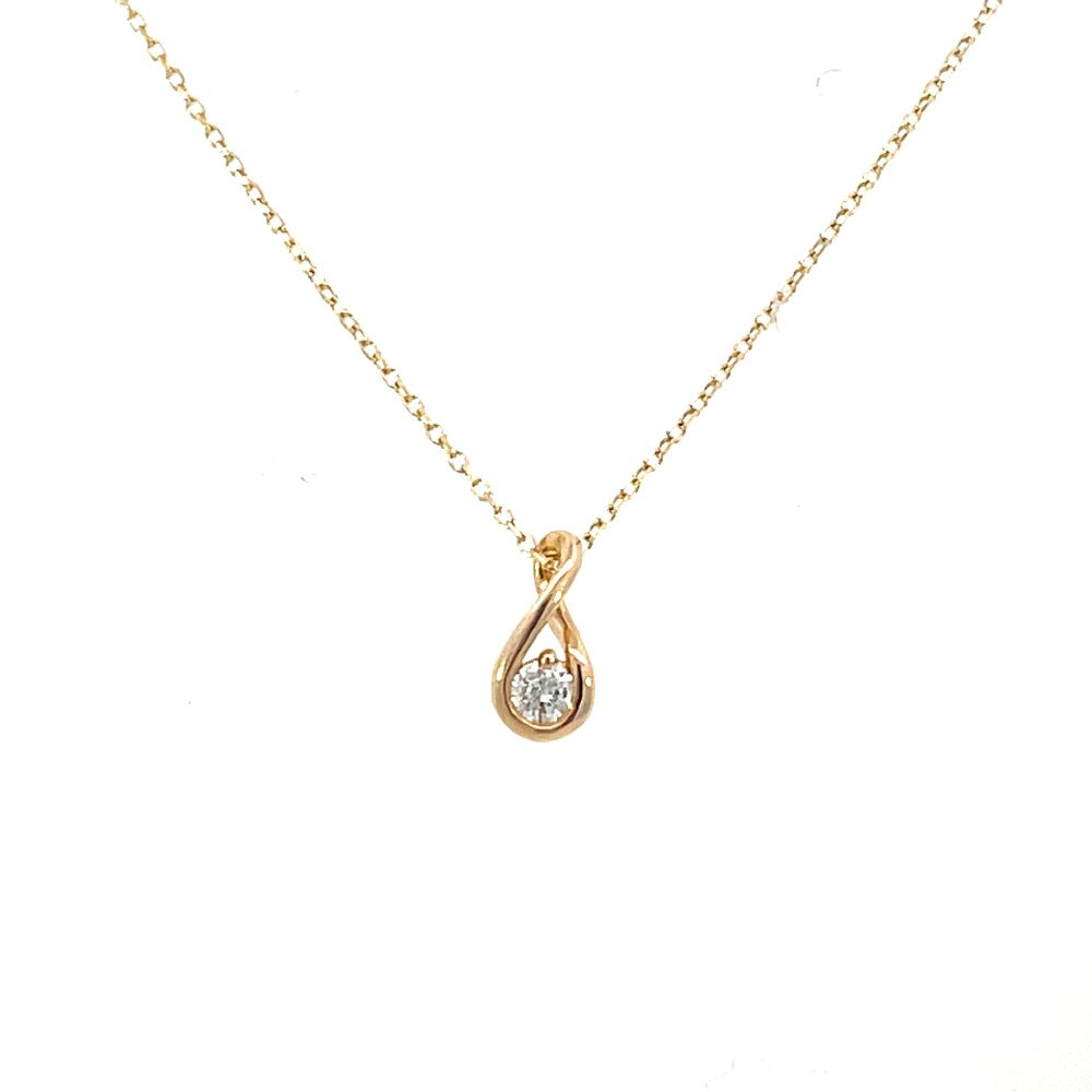SallyK Multifaceted Diamond Pendant 14KY