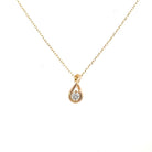 SallyK Multifaceted Diamond Pendant 14KY