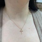 SallyK 10KY Cross with 1/5CT Diamond