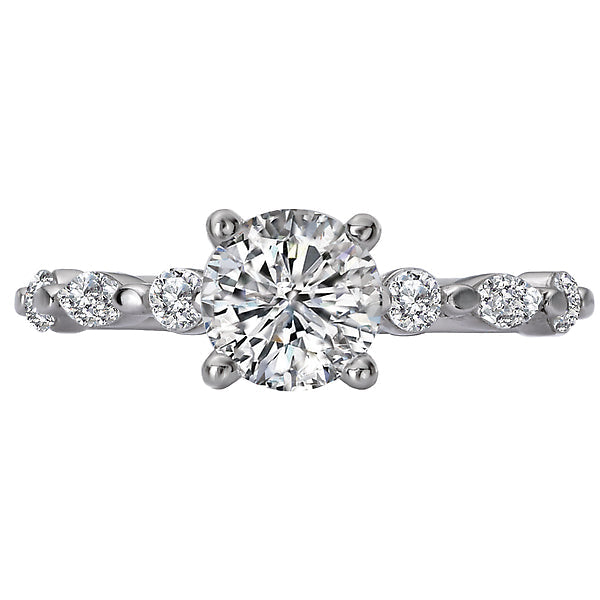 Round Classic Semi-Mount Diamond Ring