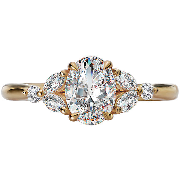 Oval Classic Semi-Mount Engagement Ring