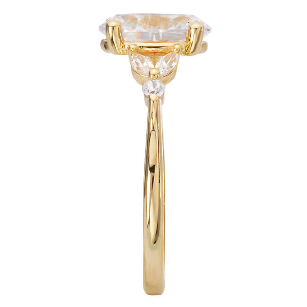 Oval Classic Semi-Mount Diamond Engagement Ring