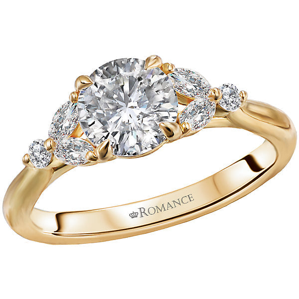 Round Diamond Semi-Mount Engagement Ring