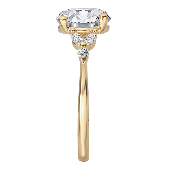 Round Diamond Semi-Mount Engagement Ring