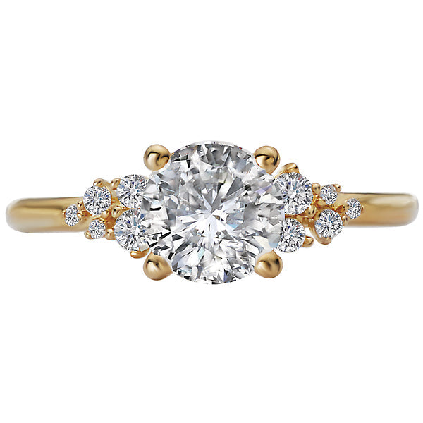 Round Diamond Semi-Mount Engagement Ring