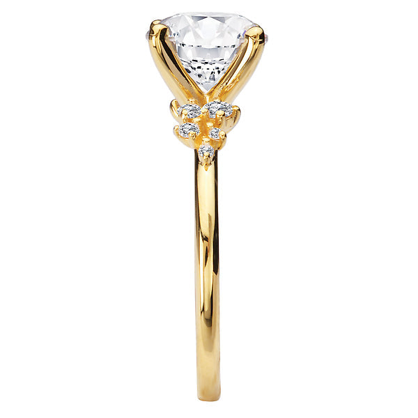 Round Semi-Mount Diamond Engagement Ring