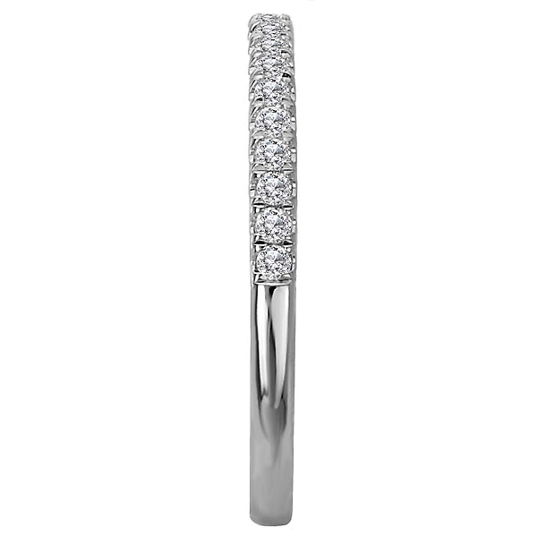 Round Diamond Wedding Band