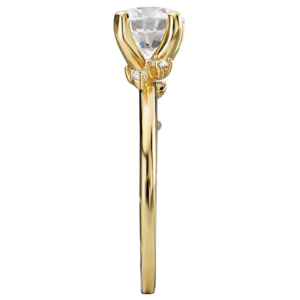 Round Diamond Semi-Mount Engagement Ring