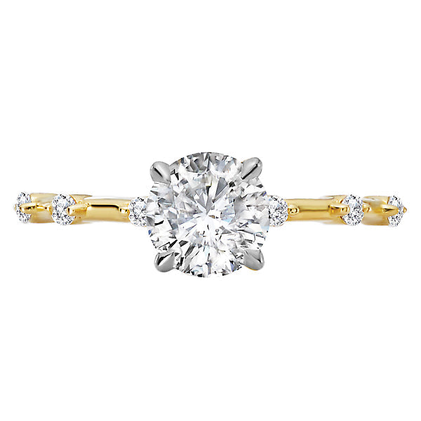 Round Semi-Mount Diamond Engagement Ring