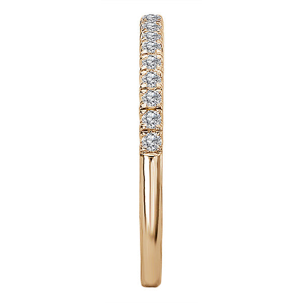 Round Diamond Wedding Band