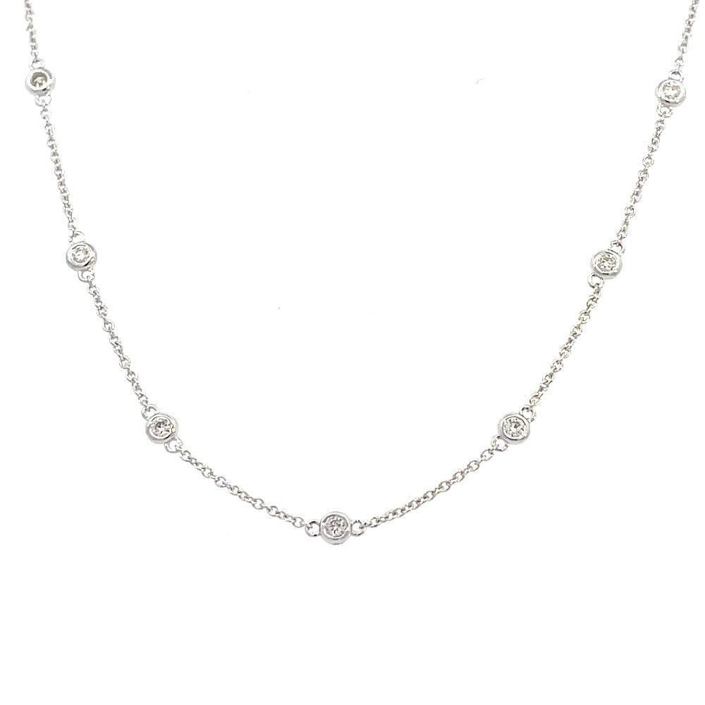 14KW Diamonds by the Yard Necklace .53 CTW14KW Diamonds by the Yard Necklace .53 CTW
