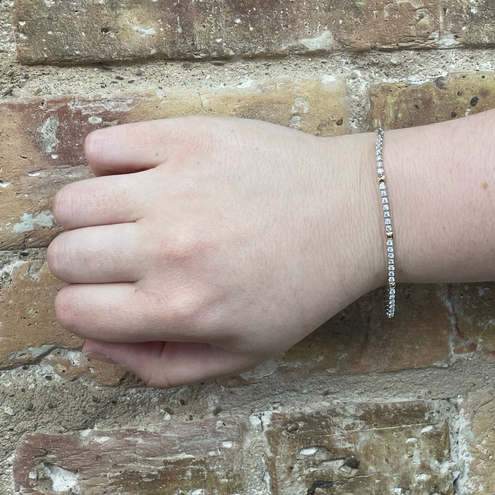 SallyK 14WY Paperclip Diamond Bracelet_170-00253