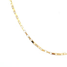 14K Gold Link Box Chain on model