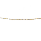 Gold Diamond Cut Lumacina Chain Ankle Bracelet