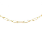 14K Yellow gold paperclip chain