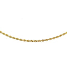 14K Yellow Gold Diamond Cut Rope Bracelet