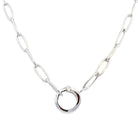 Ania Haie Sterling Silver Link Charm Connector Necklace