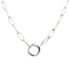 Ania Haie Sterling Silver Link Charm Connector Necklace