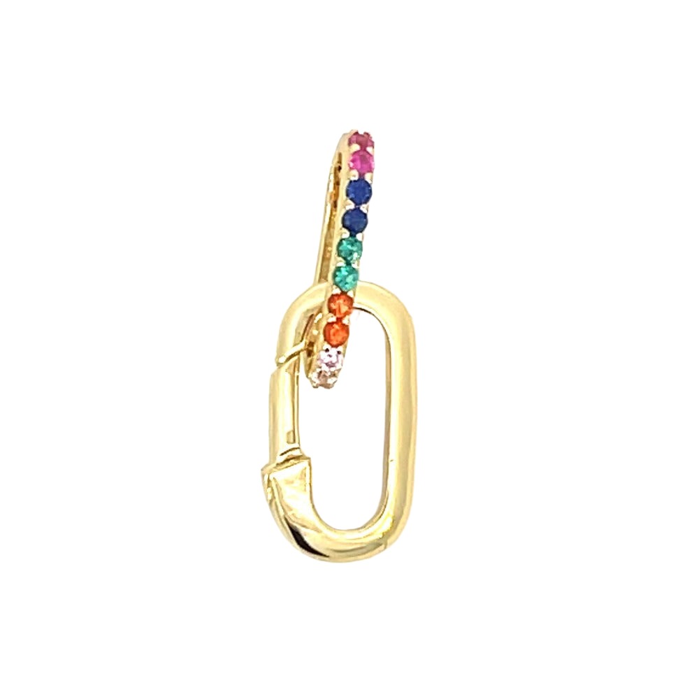 Ania Haie Sterling Silver Rainbow Charm Connector with Gold Overlay