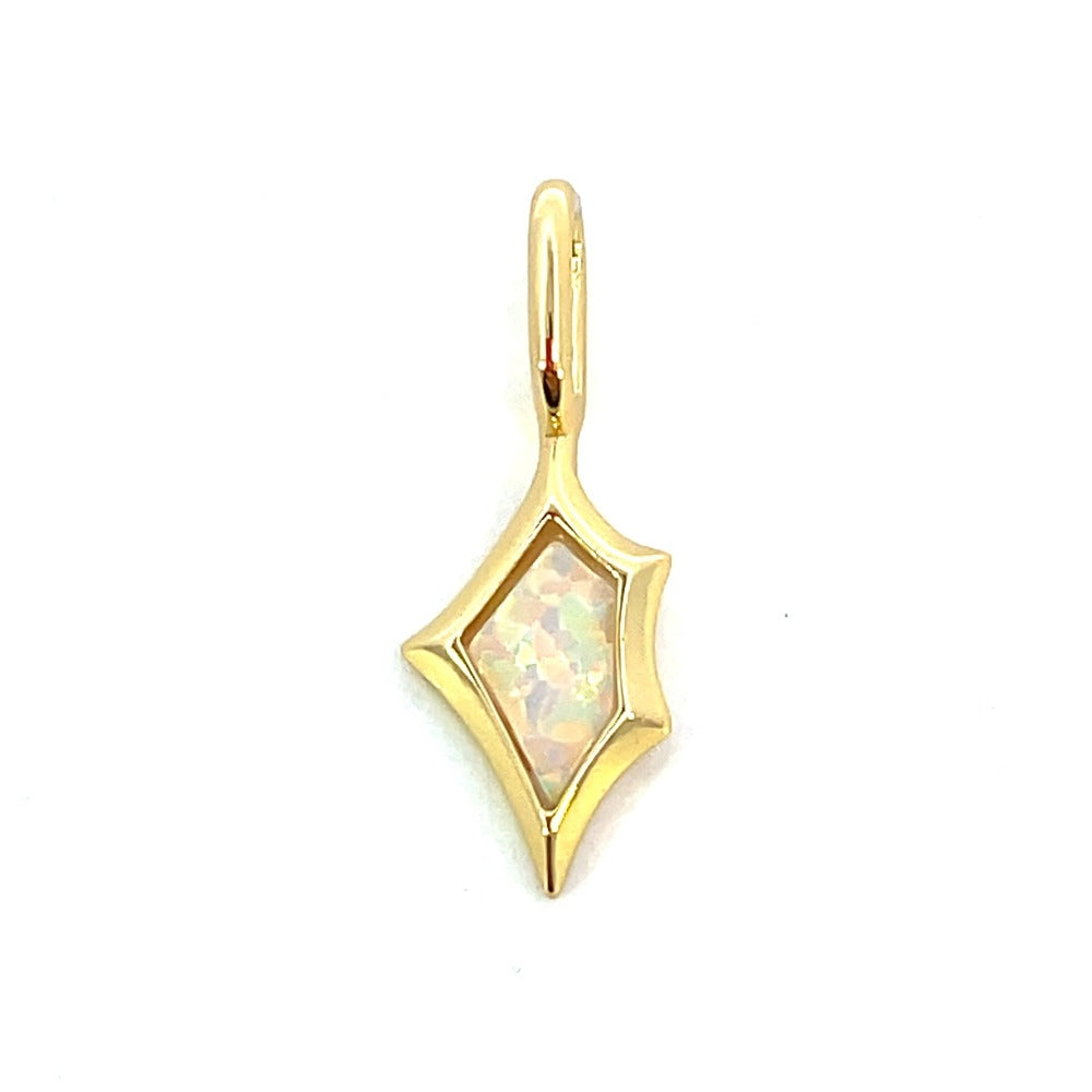 Ania Haie Sterling Silver Kyoto Opal Charm with Gold Overlay