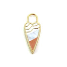 Ania Haie Sterling Silver Heart Earring Charm with Gold Overlay