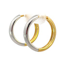 Ania Haie Sterling Silver Two-Tone Reversible Hoop Earrings  side 2