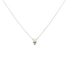 14KW Pearl and White Sapphire Pendant