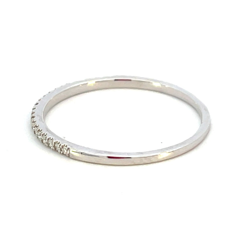14K White Gold Diamond Band .11 CTW | Aurelie Gi side 2
