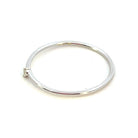 14K White Gold Single Diamond Ring side 2