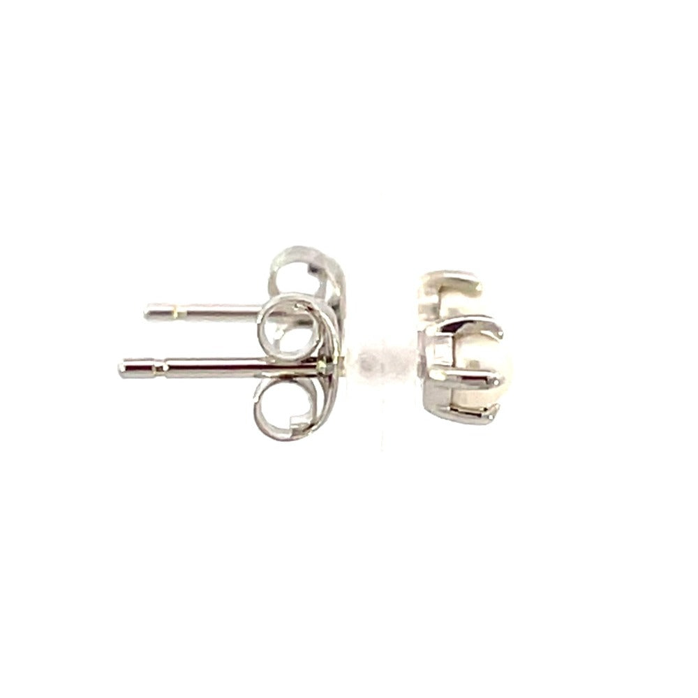 14KW Single Pearl Stud Earrings backs