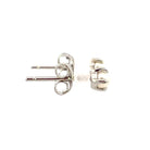 14KW Single Pearl Stud Earrings backs